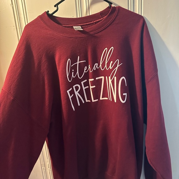 Literally Freezing Comfort Colors Sweatshirt - Picture 5 of 5